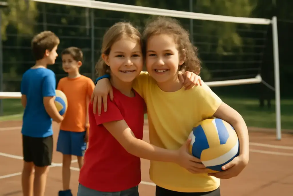Circuiti di mini volley per bambini: l’esperienza che favorisce amicizie durature fuori dalla scuola