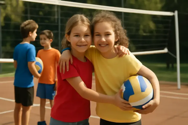 Circuiti di mini volley per bambini: l’esperienza che favorisce amicizie durature fuori dalla scuola